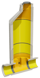 Perfect Lined Manhole Illustration